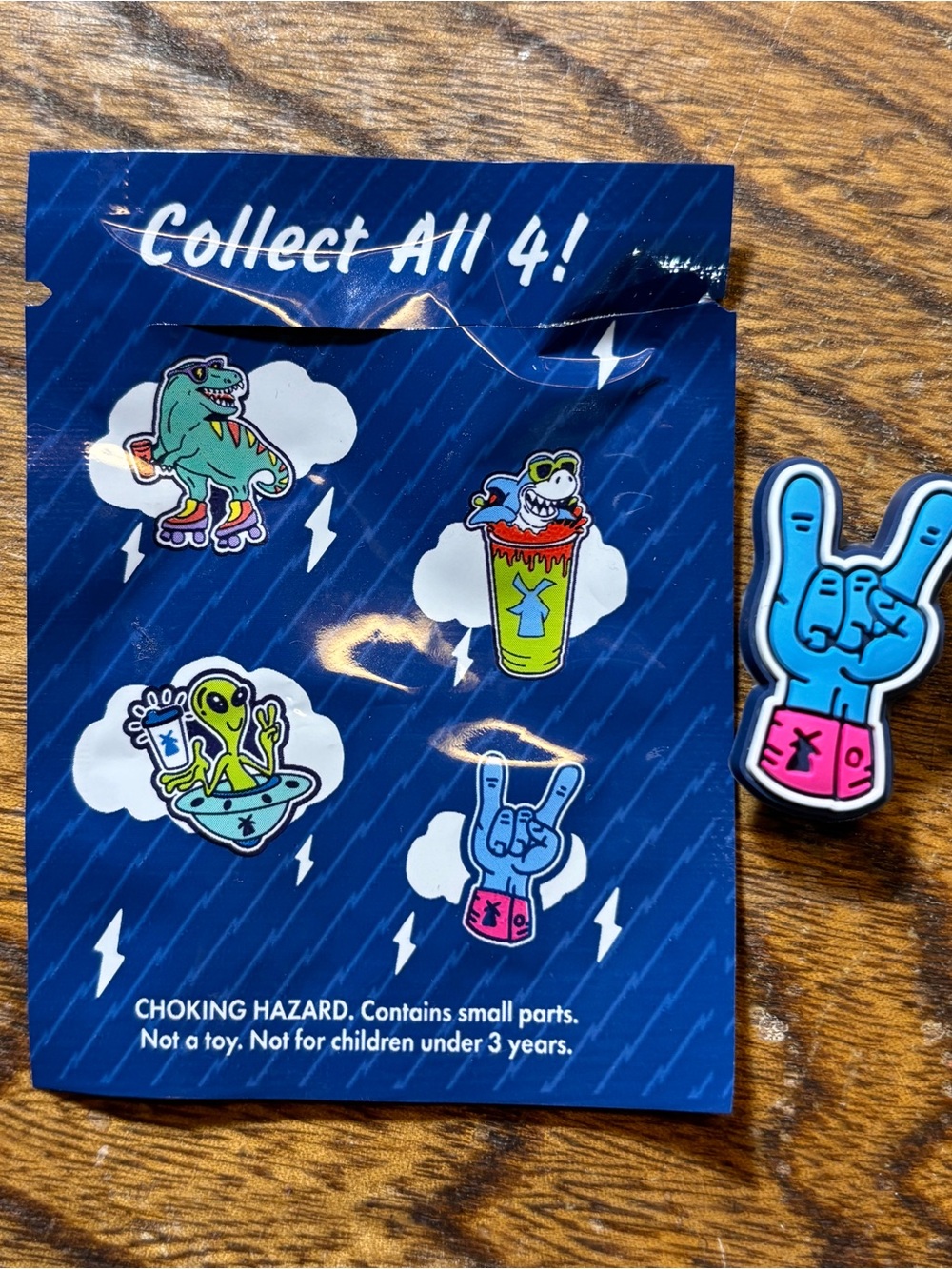 Dutch Bros Limited Edition Shoe Charm- Rock Hand Design